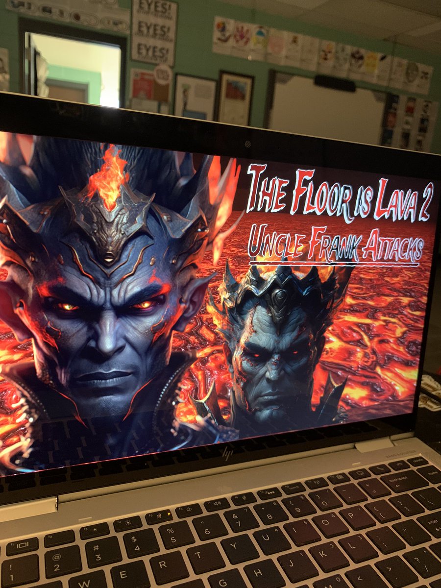 MrBarkerCoolGuy's tweet photo. With only two weeks of school left, my Ss and I are returning the the Lava Pit one final time. Unfortunately, we’re visiting at the same time as Uncle Frank, ruler of the Blizzard realm. Hopefully we can survive the week unscathed! #EMC2Learning #TGEchat #RTalliance #xlap https://t.co/s900pipGWi