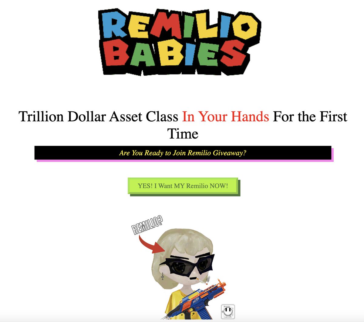 RZisGood's tweet photo. 🎉 Calling all collectors ! We're thrilled to present the Remilio Babies NFT giveaway where you have a chance to own these adorable digital creations 🎁 To participate,
simply follow the link : https://t.co/mz5ITeIxep
connect your wallet
and experience the magic of Remilio Babies https://t.co/J4rc8Ymekn