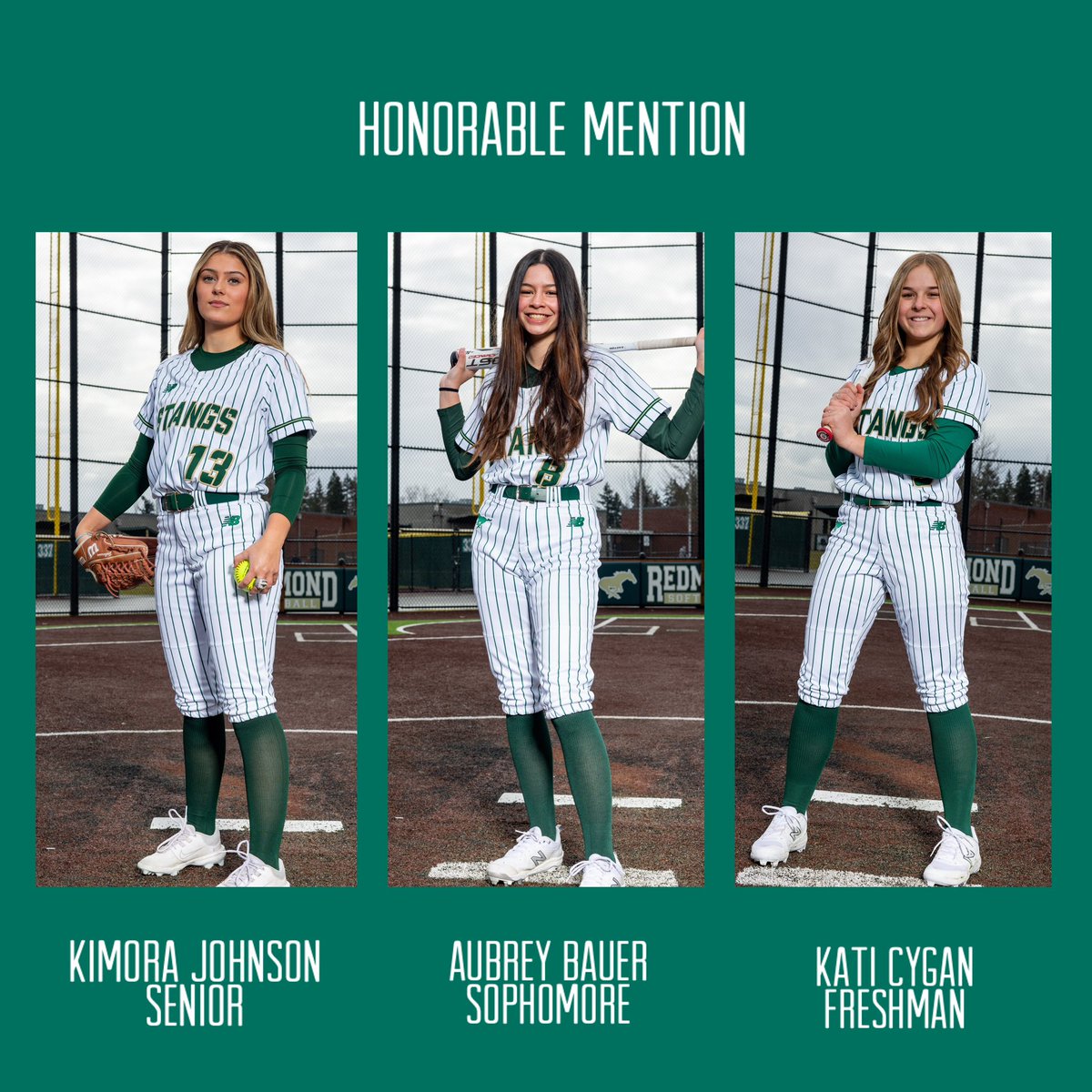 Congratulations to our Mustangs who received All KingCo 4A League honors. Great job ladies!! #gomustangs🐎