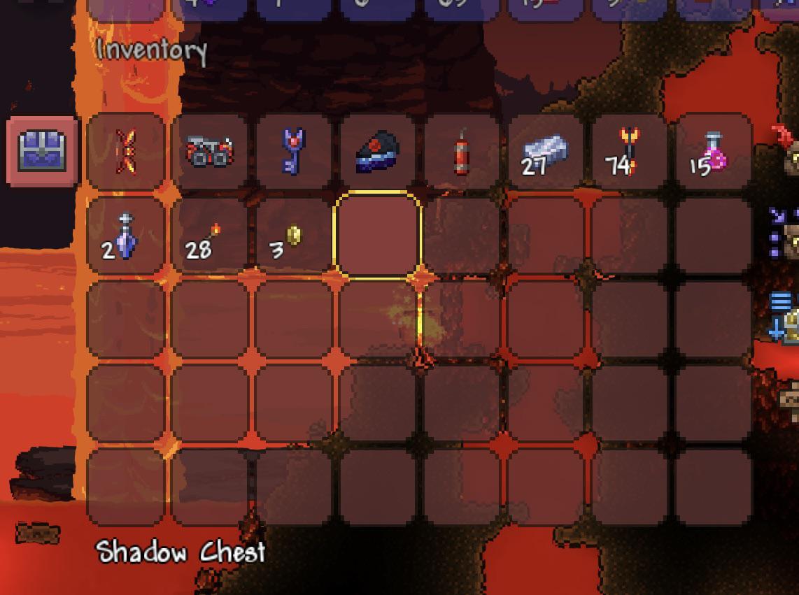 r/Terraria on Twitter "This is the most stacked shadow chest I’ve