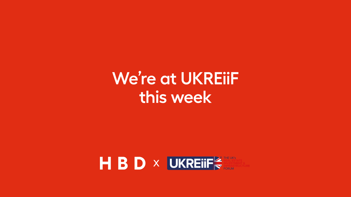 Hello to everyone attending <a href="/UKREiiF/">UKREiiF</a>  this week!

We’ve a great team of HBD colleagues at the event and we’re proud to be sponsoring various elements of the programme including the Manchester and Nottingham events, and a quiz in aid of property industry charity <a href="/LandAid/">LandAid</a>  too 👏🏾
