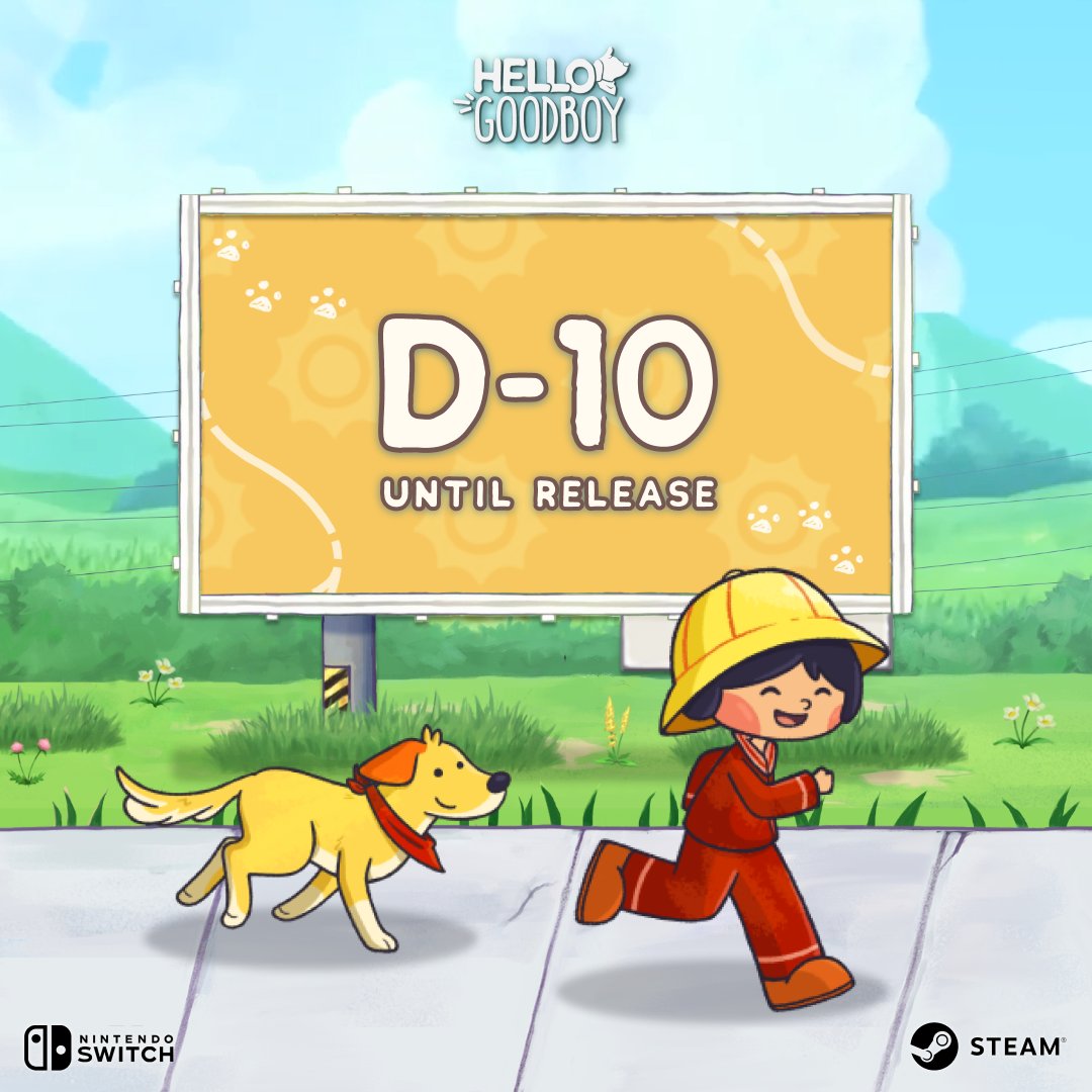 📢10 DAYS UNTIL HELLO GOODBOY RELEASE📢

A cozy-wholesome narrative game where you take a journey in the afterlife is launching soon!

Run along with your best friend ever, Coco the doggo, to explore the heartwarming interactions in Hello Goodboy 🧡🐶

#indiegame #cozy #narrative
