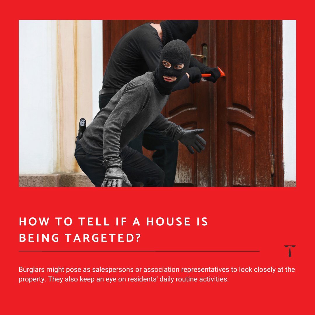 Burglars might pose as salesperson or association representatives to look closely at the property. They also keep an eye on residents' routines, including how they manage keys, whether they have a dog - and even the presence of an #ElectronicSecurity systems.
#ResidentialSecurity