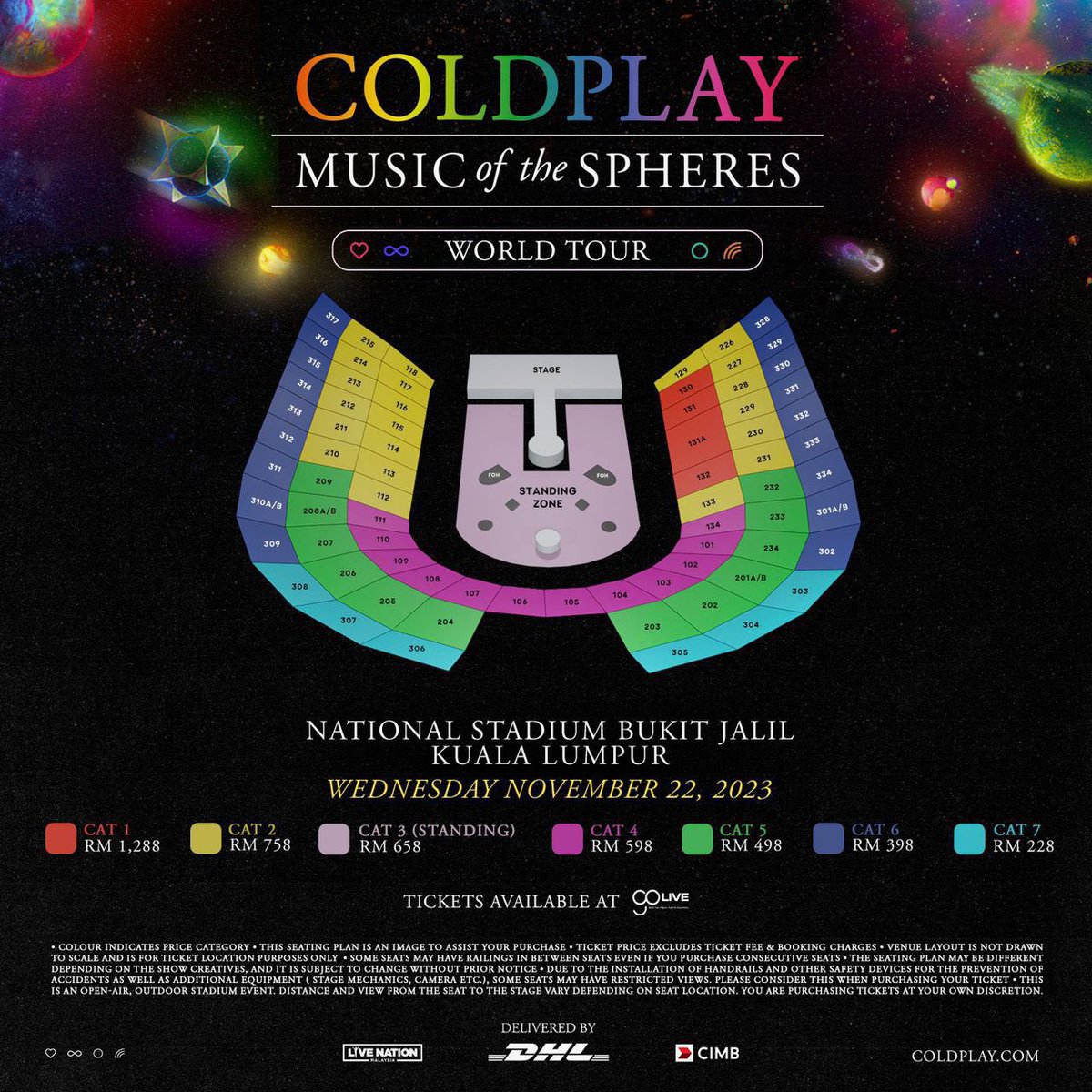 hafizkenny's tweet photo. Tips untuk beli pre-sale ticket @coldplay Live in KL esok;

1. Make sure duit cukup &amp; ONLY CIMB MALAYSIA CARDHOLDER will be eligible for this presale.

2. Pre-queue starts at 9AM *so stand by all the devices yang korang ada &amp; prepare the WAR!

3. Max 4 tix for one transaction https://t.co/tKB3YmCUWJ
