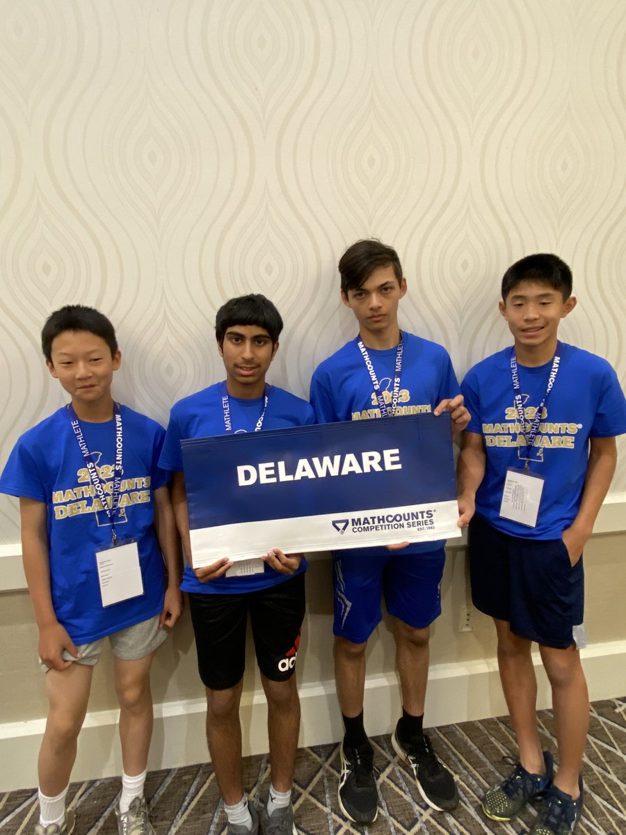 National MathCounts 2023 Team Delaware. Day 2