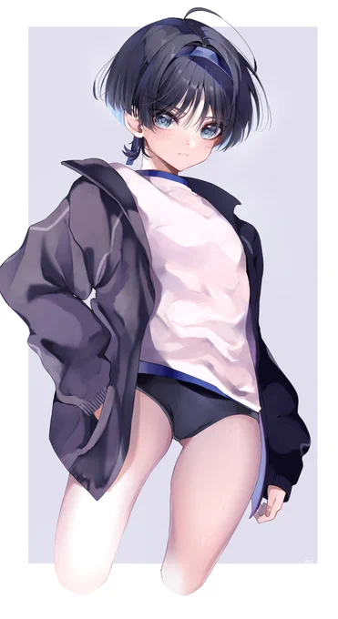 Q.何の絵ですか? A.ブルマと太ももが描きたかっただけの絵です。  #scaramouche #wanderer