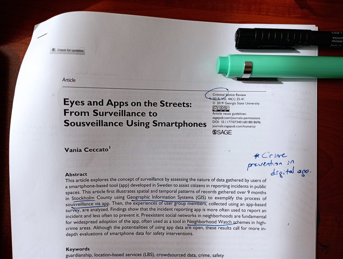 Jacob's (1960) seminal work, "eyes on the street" is gracefully transitioning to "apps on the street". Witnessing the fusion of technology and urban dynamics is truly remarkable. #urbandesign #CPTED #crimeprevention #digitalage #safetystreetdesign #technology #naturalsurveillance
