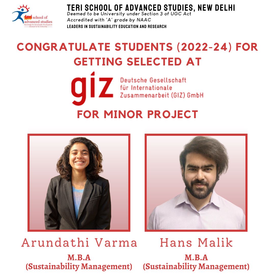 terischool's tweet photo. #Congratulations #proudmoment #studentsachievements #minorproject #placement #AdmissionOpen2023 #Admission2023 #TERISASAdmissionsOpen #TERISAS #TERI #NewDelhi https://t.co/X68BJhQYju