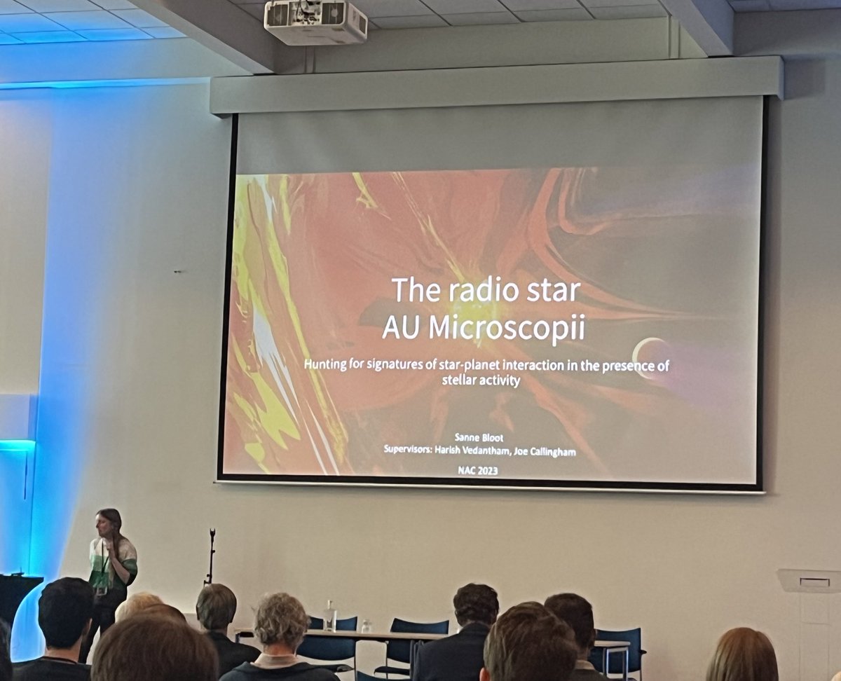 .<a href="/Astro_Sanne/">Sanne Bloot</a> kicking butt and showing the NAC (Dutch AAS) all her amazing observations of AU Mic with <a href="/CSIRO_ATNF/">CSIRO_ATNF</a>’s ATCA