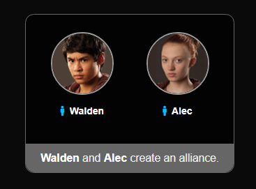 🐍|| Weeeey estaba verificando que todo funcionase bien y me salió esto en una partida random JAJAJAJAJA Si son <a href="/WaldenMacnair1/">Walden Macnair.</a> @iAlecCullen