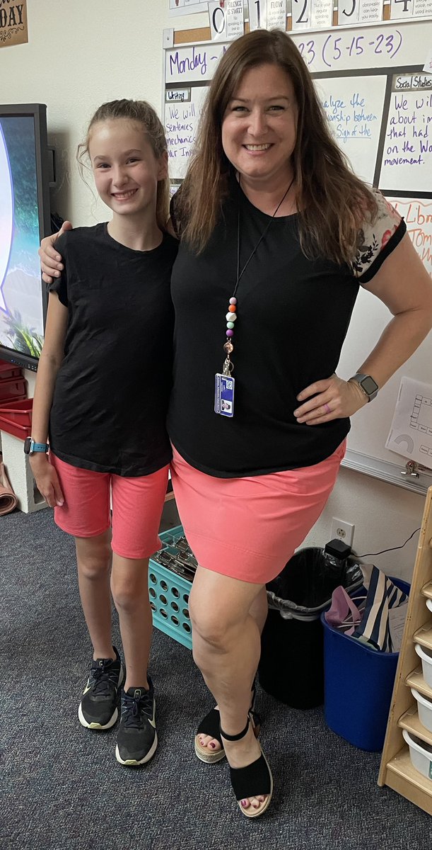 Twinning &amp; Winning with this cute girl today!! #Fierce5th #WalStars