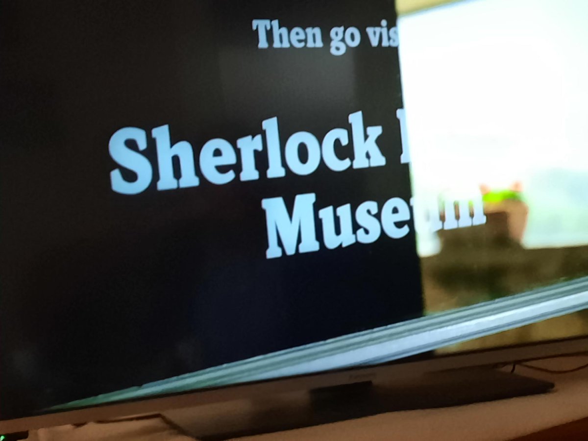 brandiwein1982's tweet photo. Not my mum, who sends me photos of her TV to show me that her recent documentary is about #Meiringen, the #Reichenbachfall and #SherlockHolmes.
😄🤩🥰 https://t.co/ySn1qescdC