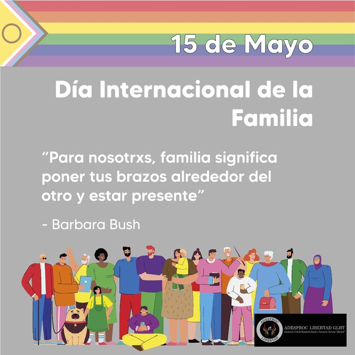 ADESPROC's tweet photo. #15deMayo| Día Internacional de las Familias
Celebremos a las familias diversas que brindan amor y protección a todes quienes la componen
#OrgulloLGBTI
#ADESPROC
#FamiliasDiversas
#DíadelaFamilia https://t.co/8m6SLgltVK