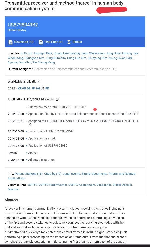 Blackrussian on Twitter "RT vikki0164 Transmitter, receiver and method thereof in human body