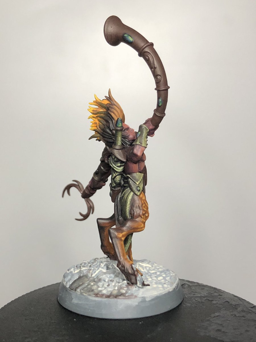 FancyKelvin's tweet photo. Tonight, Gems got done as well as the platted rope for the armour and the short-sword on the back.
#aos #warhammercommunity
#gamesworkshop #ageofsigmar #wip #warhammerwip #hobbypainter #paintingwarhammer #miniaturepainting 
#sylvaneth #kurnoth #skaethswildhunt #kurnothi https://t.co/O3ja7Vo4U3