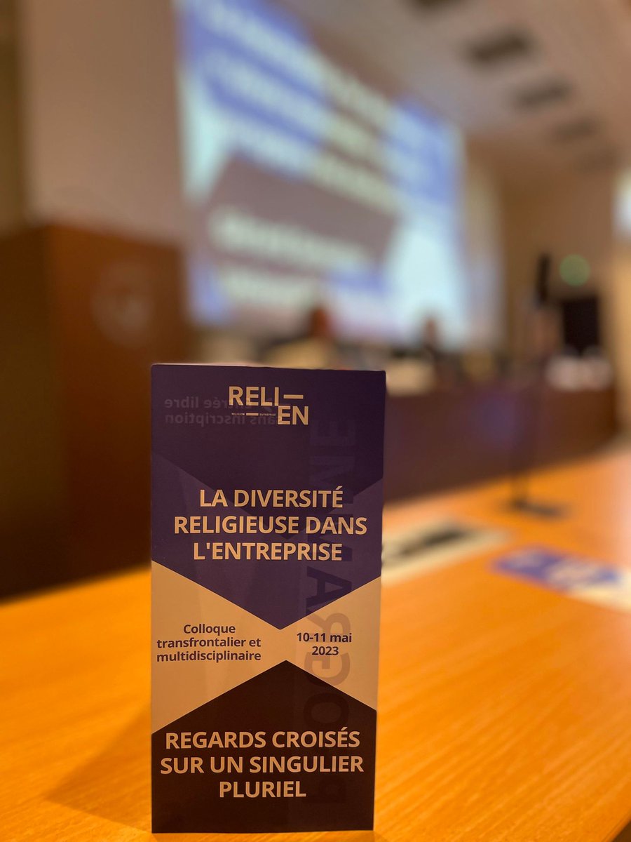 Inter_Religio's tweet photo. [Colloque transfrontalier] 💬
  
Retour en images 📷sur le colloque ''La diversité religieuse dans l'entreprise: Regards croisés sur un singulier pluriel'' qui s'est tenu les 10-11  mai 2023 à l'Université de Strasbourg et a été organisé dans le cadre du projet @RELIEN🇪🇺. https://t.co/jd9DnChDcP