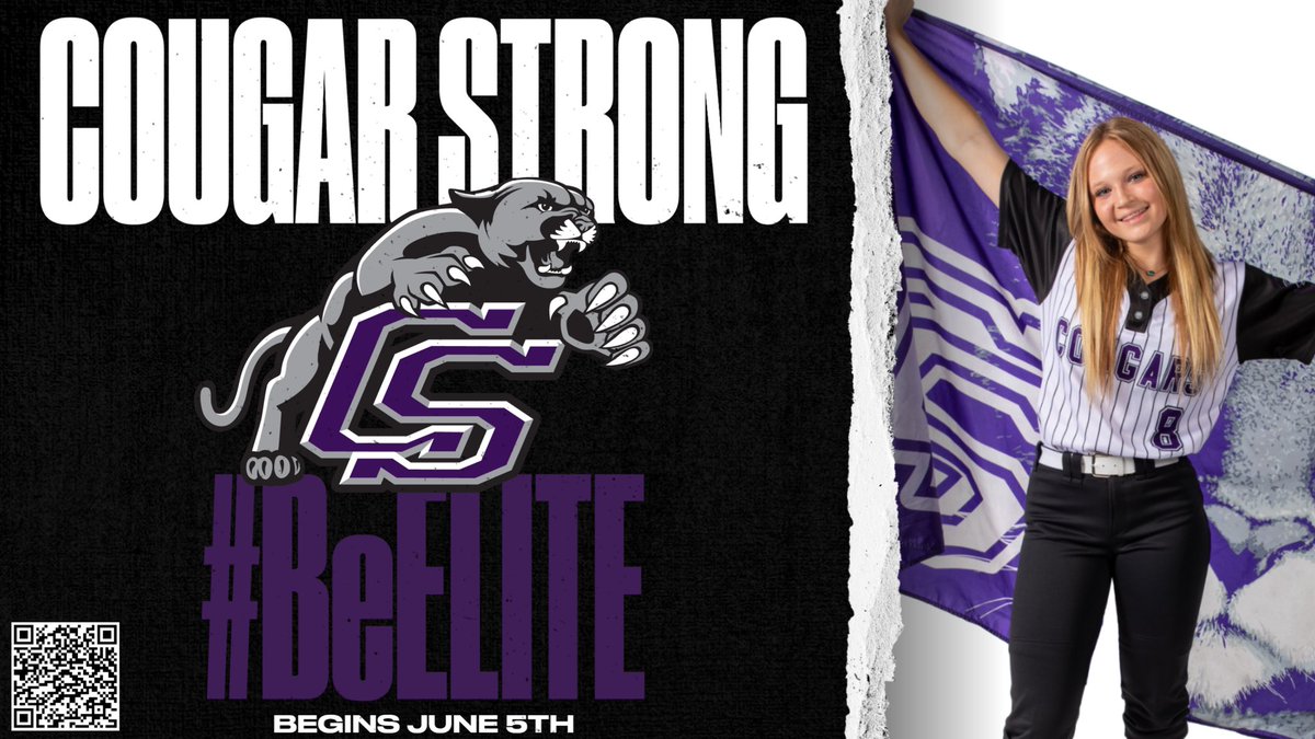 CoachFBrock's tweet photo. The countdown is ON! School is out in 2 weeks! But before taking that well-deserved week off to reset, be sure to make plans to join your friends &amp; #CougarFamily this summer at ELITE CAMP starting June 5th! #EliteCamp2023 #CougarStrong #BeElite

Register: https://t.co/IzuTQ3LtaS https://t.co/k6g3EurgyN