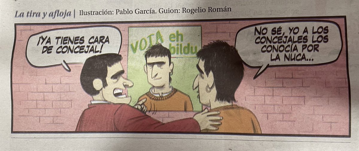 ygbango's tweet photo. Lamentable el estilo de humor vomitivo que emplean los dibujantes y guionistas de “La tira y afloja” del @lanuevaespana el pasado sábado. https://t.co/s1OKs3uXov
