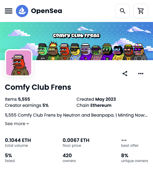 comfyclubfrens's tweet photo. We minted out at 420 holders?!! 👀🤌🔥

LFG 🍻❤️🫂 https://t.co/AXA2sZ5TIw
