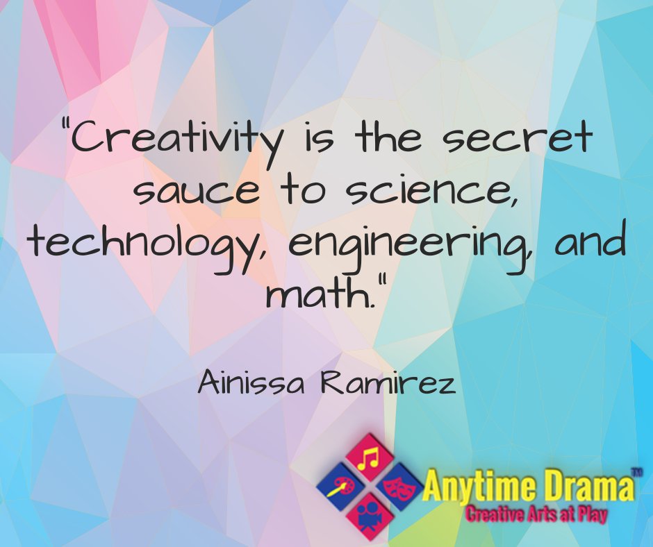 AnytimeDrama's tweet photo. Anytime Drama is the "A" in STEAM  
https://t.co/ZXHs1XgJHV 

#anytimedrama #drama #acting #socialandemotionalskills #criticalthinking https://t.co/T61w5qZWeX