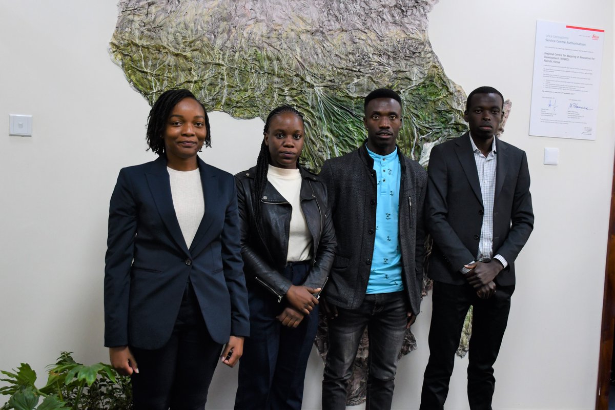 RCMRD_'s tweet photo. 1/2. Today, our Director General @DrENkurunziza  extended a warm welcome to the 1st cohort of interns under the @GMESAfrica  Internship programme. The four Interns are from Kenya and Rwanda.  #RCMRDinGMES https://t.co/r1bUu2zwqf