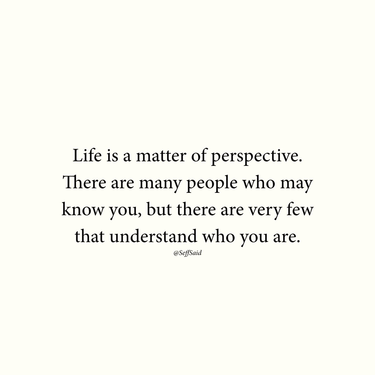 Understanding is key...