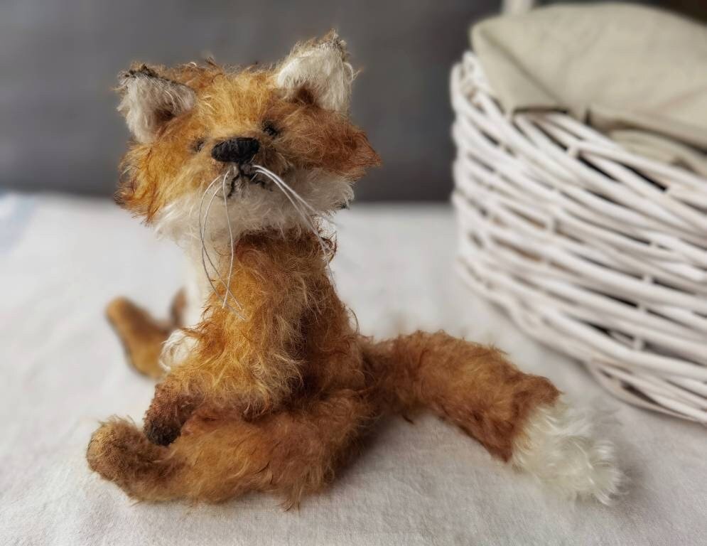 TValevski's tweet photo. Excited to share the latest addition to my #etsy shop: #Fox #teddybear bear Handmade  Steiff schulte Germany mohair Stuffed  animal #art Birthday presents OOAK gift https://t.co/D5NVH6WAGX https://t.co/Jyj3l4YGVv