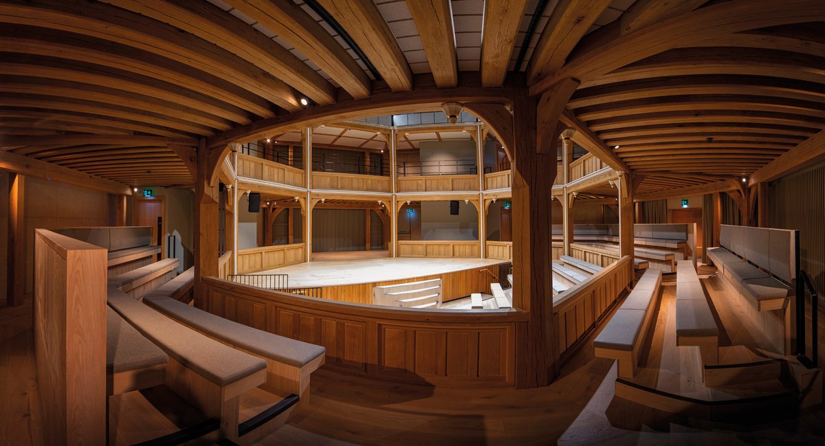 lsionline's tweet photo. Old meets new at @ShakespeareNP, the Bard’s new northern home. Rob Halliday reports from Prescot, Merseyside on the impressive new venue . . .
🎭 https://t.co/Vuk4dHefLK 🎭
#Shakespeare #venue #theatre #KenDodd #Prescot  #WoodenConstruction #rigging #av #venuetech #lighting https://t.co/3m1PE5dYMB