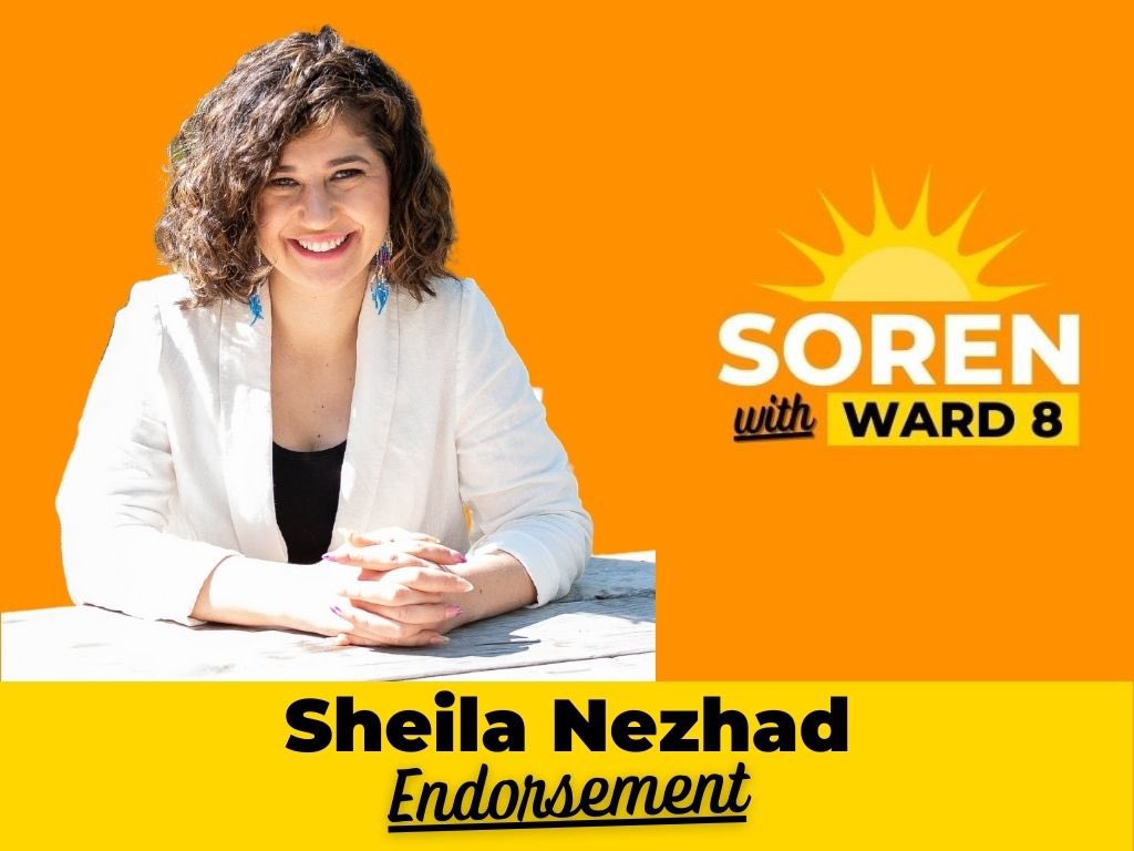 sorenmpls's tweet photo. “I am thrilled to support Soren Stevenson to be the next ward 8 city council representative! Soren is smart, kind, and deeply knowledgeable. It’s time to make Minneapolis a national leader in housing and community safety. https://t.co/QwinQywnpN