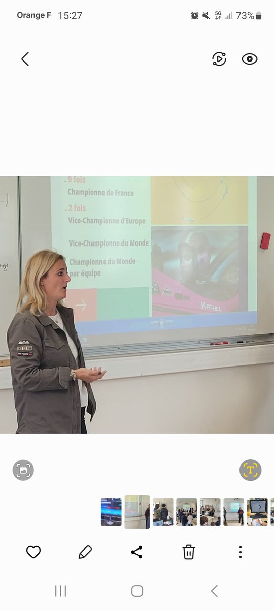 siileygues's tweet photo. Merci à Kathel Brageot pour son intervention et la présentation de son activité professionnelle: pilote de ligne mais aussi....championne de voltige.  #échanges #aéronautique https://t.co/QoM7ZQ1V8L