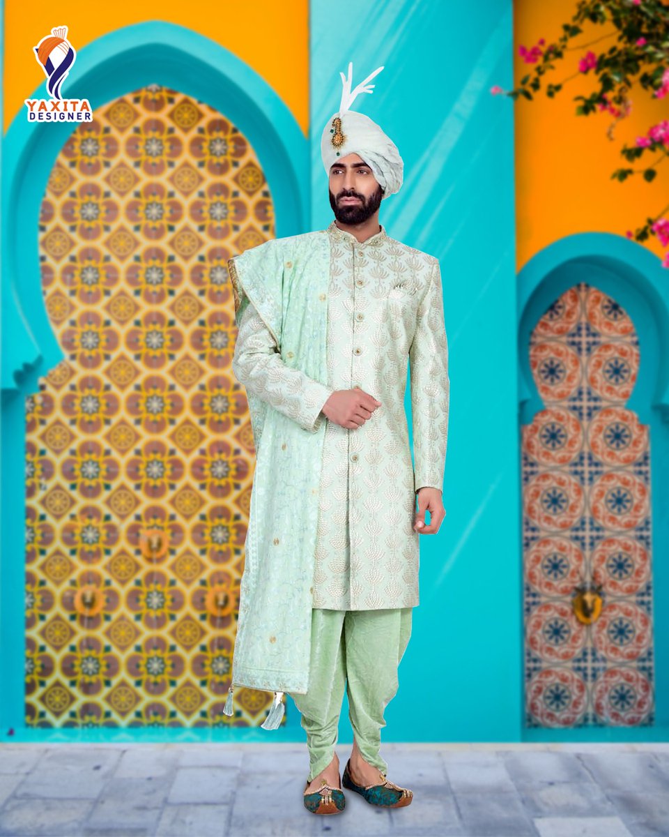 YaxitaCreation's tweet image. A groom's dream come true! Explore our Dulha Collection and discover the finest selection of turbans, duppata, and mojdi to complement your wedding attire
.
.
.
.
.
.
.
.

#mirrorwork #fashion #embroidery #ethnicwear #onlineshopping #handembroidery #indianwear #handmade #silk