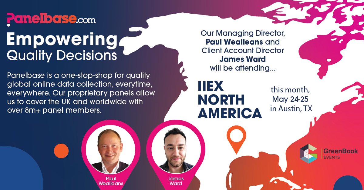 Paul Wealleans and James Ward are heading across the pond to Austin, Texas for IIEX North America!

The conference is from 24th to 25th May. Paul and James will also be in Austin from Monday 22nd for any pre-event meetups - if you're in the area and free, please drop us a note!