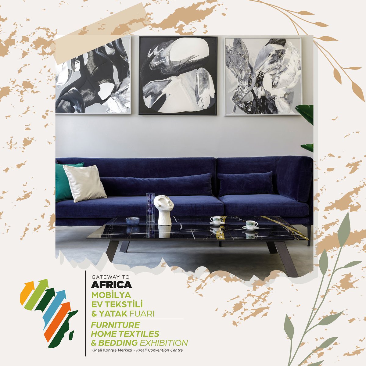 Afrika ile ticaret ilişkileri kurmak isteyen Türk üreticiler için kaçırılmayacak bir fırsat: Gateway to Africa Furniture Fuarı! Ön kayıt formu için tıklayın. bit.ly/3BEEQQK 📅 03-05 Ekim 2023 📍 Kigali Kongre ve Sergi Sarayı (KCEV)