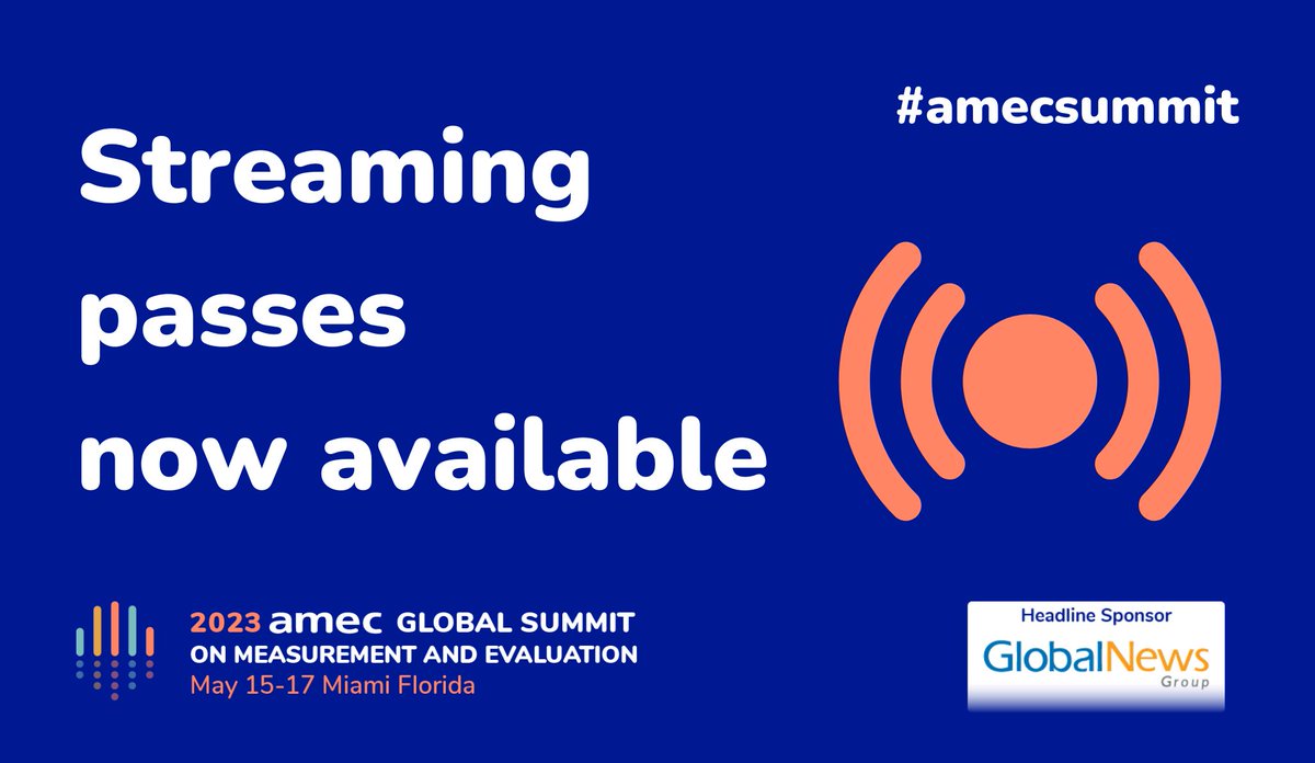 Streaming passes are now released for purchase for #amecsummit in Miami 15-17 May All main Summit stage sessions in Sevilla Room will be streamed during the event, &amp; recordings of dual track sessions will be uploaded post session. Get your streaming passes bit.ly/3MrpjJE