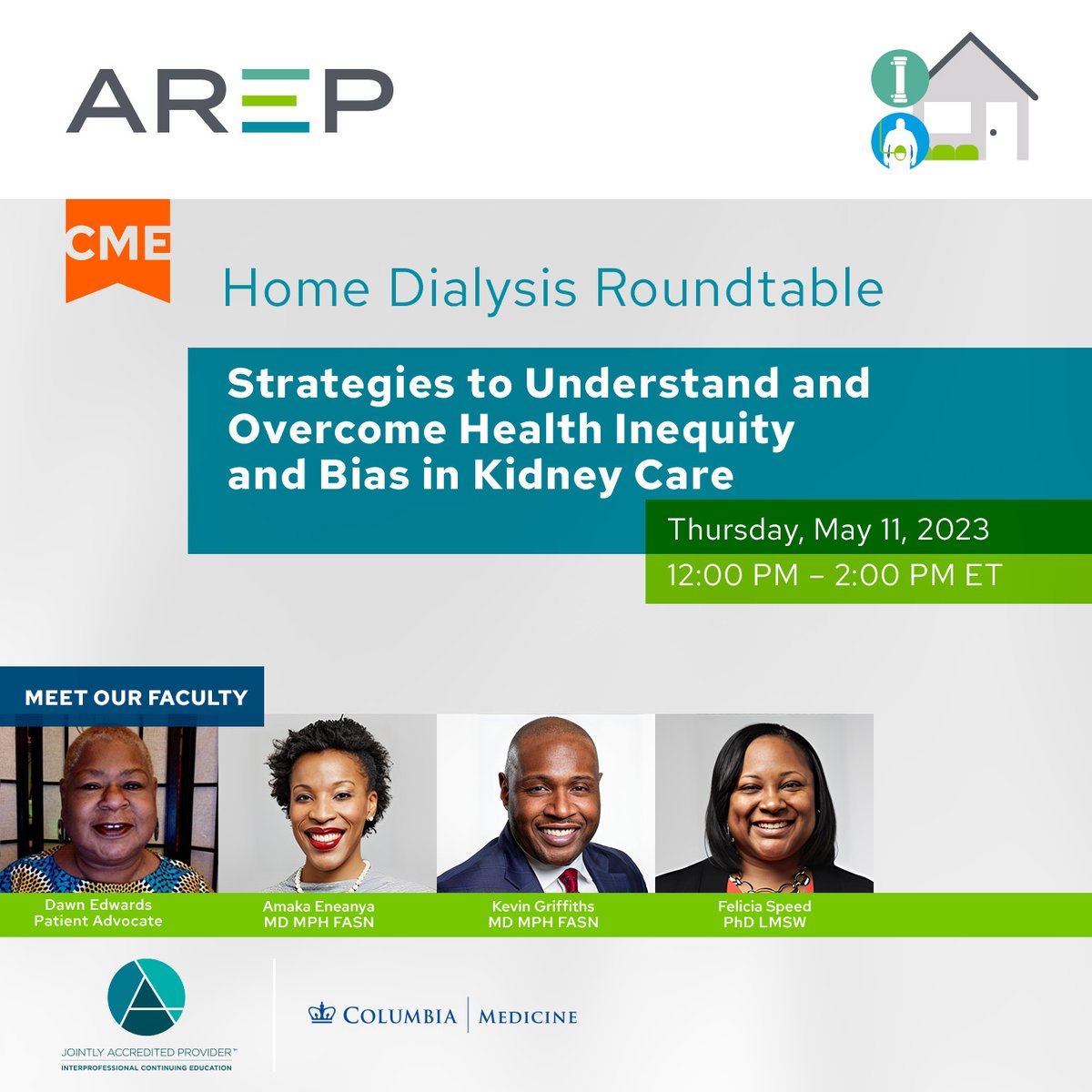 RenalProgram's tweet image. Don’t miss your chance to watch our recent roundtable webinar where our expert panelists discussed disparities in access to #kidney care &amp;amp; #dialysis &amp;amp; strategies to overcome bias and advance #kidneyhealth #equity. Watch the on-demand video here: bit.ly/AREP_11MAY2023