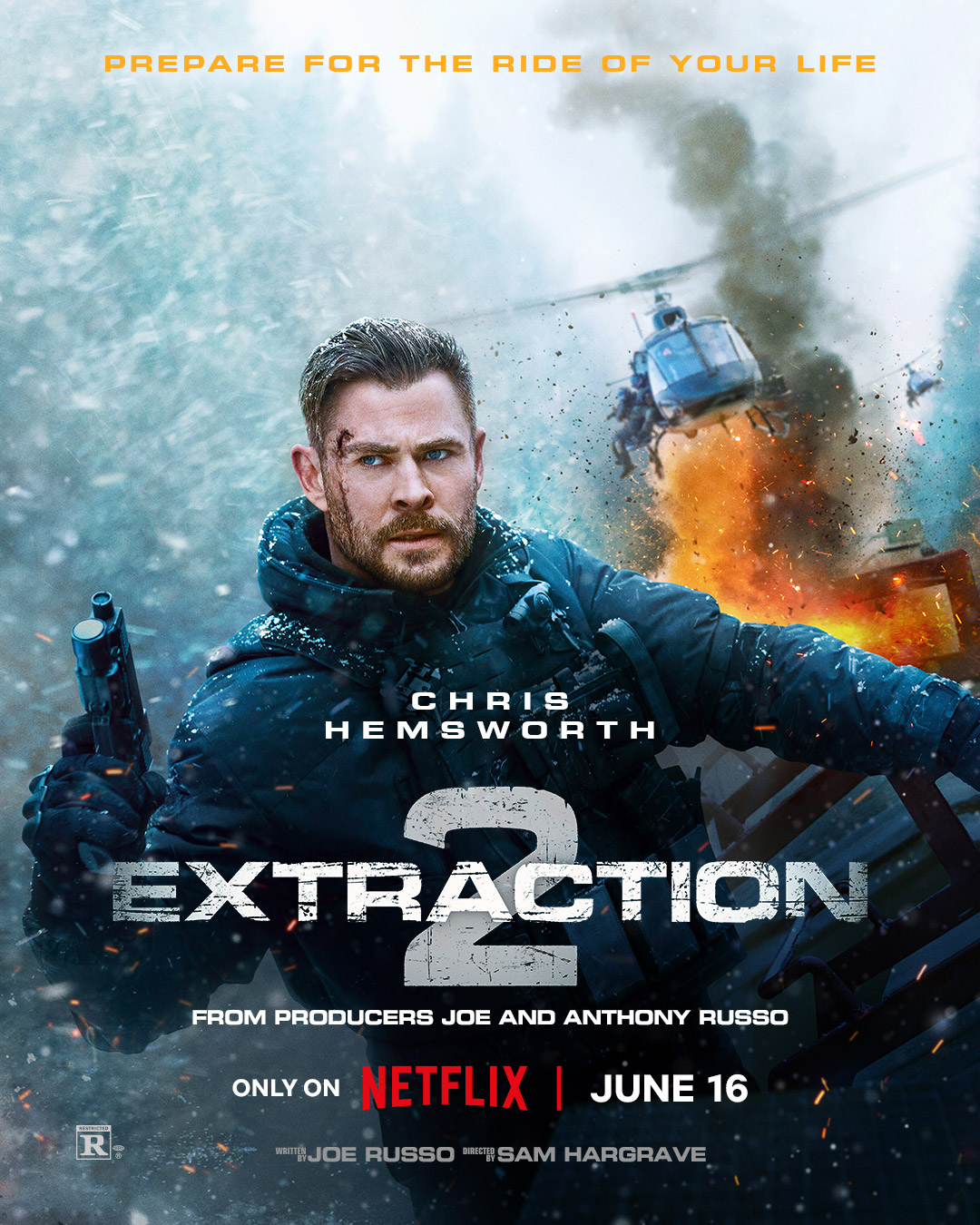 Nieuwe Extraction 2 posters met Chris Hemsworth