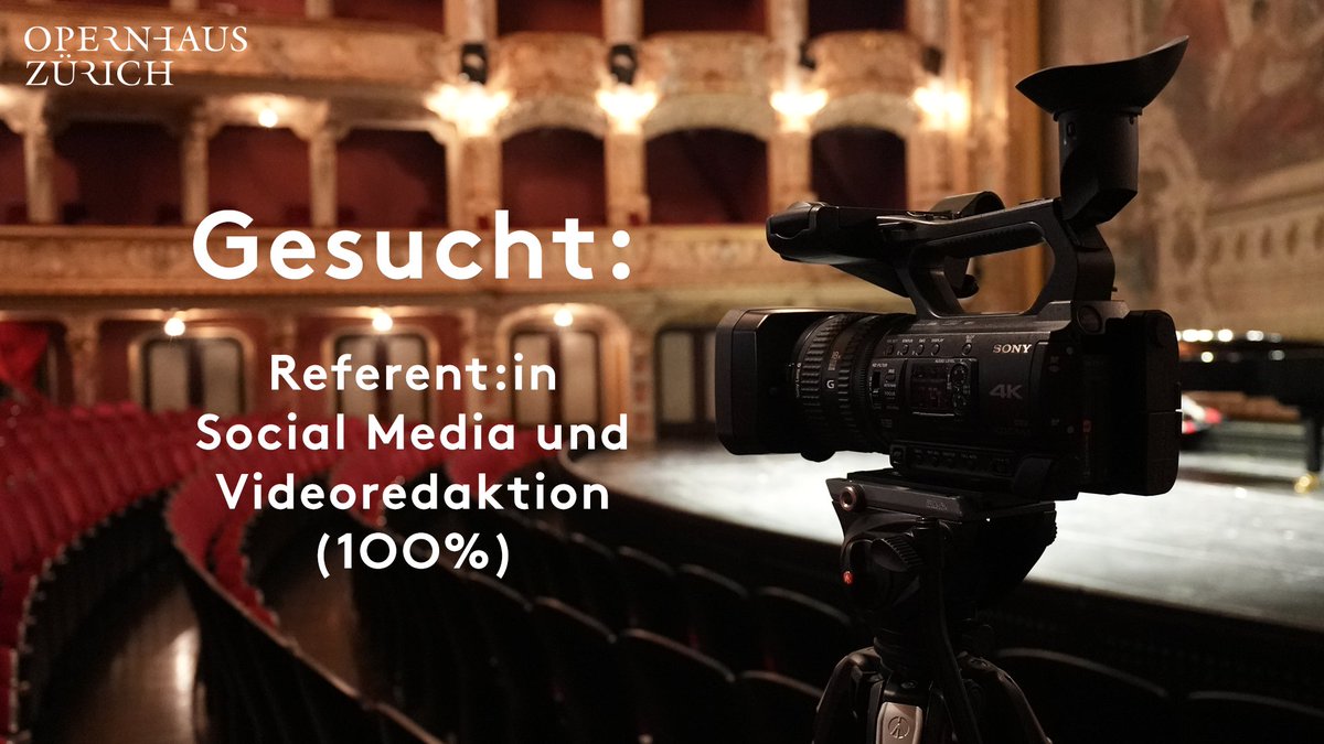 📢 Du kannst weder singen noch tanzen, spielst kein Instrument, bist handwerklich komplett unbegabt und willst trotzdem kreativ tätig sein? Bewirb dich jetzt und tolle fürs Opernhaus über die Social Media-Spielwiese!

Alle Infos zur #Bewerbung: opernhaus.ch/ueber-uns/stel…