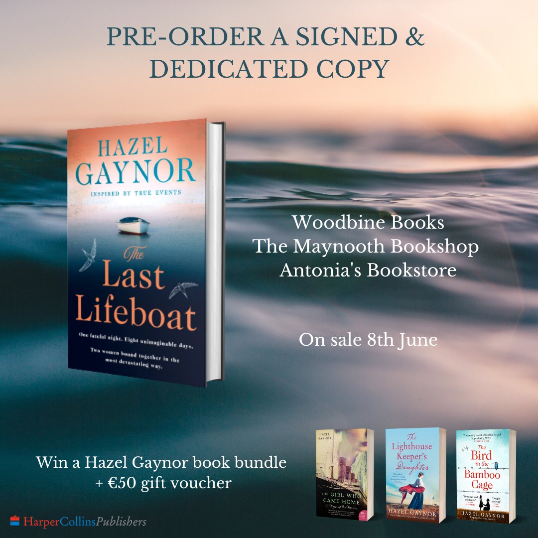 Thrilled to be collaborating with the fab <a href="/ThreeIndies/">A Tale of Three Indies</a> - <a href="/WoodbineBooks/">WoodbineBooksIreland</a> <a href="/MaynoothBooks/">The Maynooth Bookshop</a> and <a href="/AntoniasBooks/">Antonia's Bookstore</a> - on a special pre-order offer for #TheLastLifeboat Full details at linktr.ee/threeindies
#shoplocal
