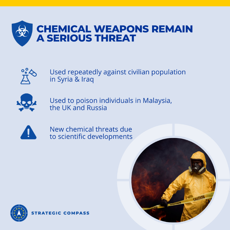 eu_eeas's tweet photo. The #ChemicalWeaponsConvention is a cornerstone of the global non-proliferation &amp; disarmament structure. Find out more 👇