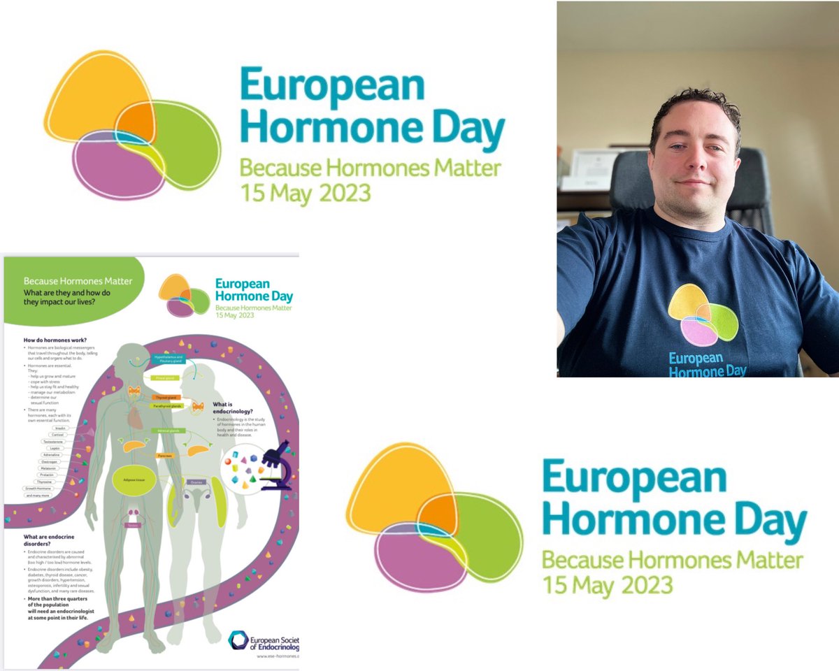Today, 15 May 2023, the European Society of Endocrinology (ESE) and other partners are marking the second European Hormone Day.

Helping educate and raise awareness of Hormone Health. 

Sharing to raise awareness.

#hormones
#hormonehealth
#hormonebalance

ese-hormones.org/news/ese-news/…