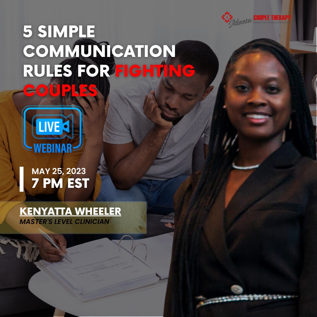 Are you tired of feeling stuck in the same old arguments with your partner? Discover the power of effective communication and learn how to fight fair with our 'Five Fighting Rules for Fighting Couples' webinar. Sign up today! eventbrite.com/e/621940489747 

#couplestherapy