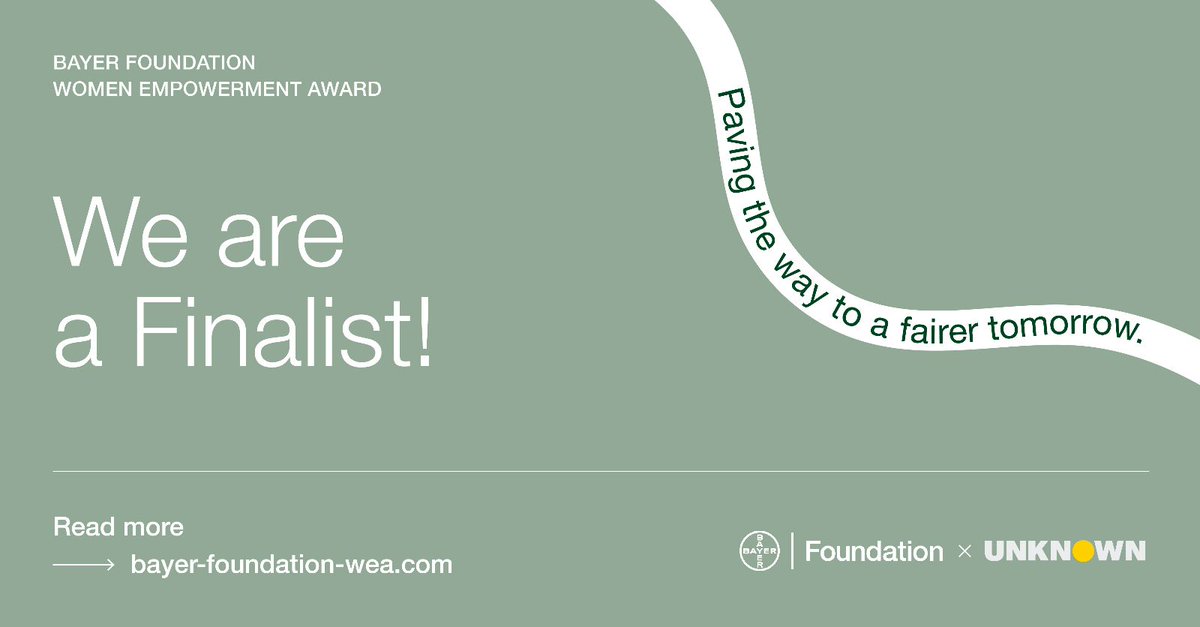 Nuestra CSO <a href="/VanrellLucia/">Lucía Vanrell</a> es finalista del Bayer Foundation Women Empowerment Award! Gracias a los que nos apoyaron con su voto!