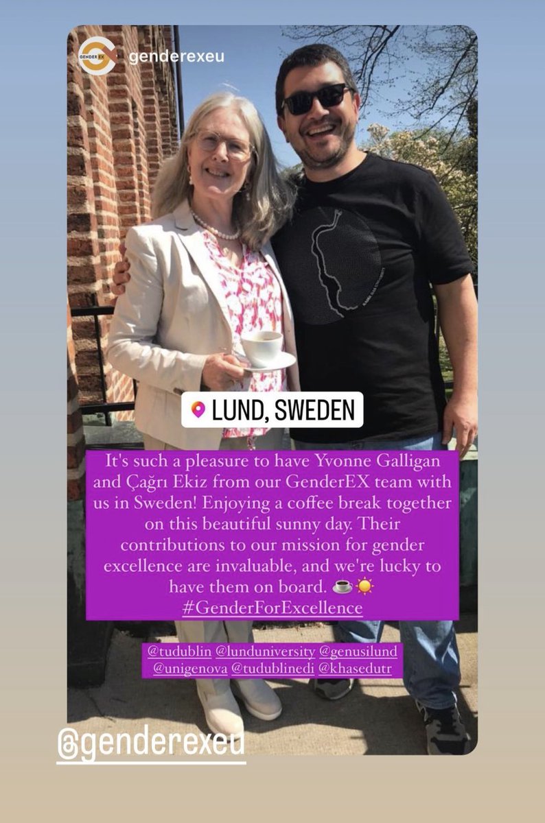 tudublinedi's tweet photo. Another Successful GenderEX Consortium Meeting last week at Lund University in Sweden. We were delighted to be apart of such an important gathering, where we discussed ways to further advance our mission for gender excellence. #genderforexcellence @GenderExEU https://t.co/PXoJGJ5vFC