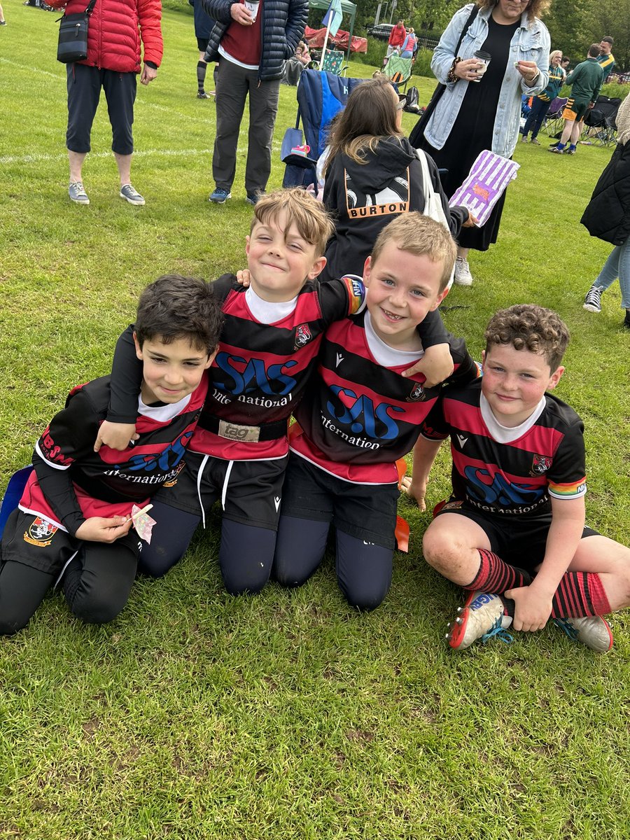 Llanishenlions1's tweet photo. Thank you to @Llandaff_RFC M&amp;Js section for putting on a fantastic rugby festival yesterday morning. This crazy bunch throughly enjoyed it. 🏉☀️. One more TAG game to go on Friday 26th May supporting @HeadwayXv before the big hits come into play next season @LlanishenMJs https://t.co/EFs8ql77Yn