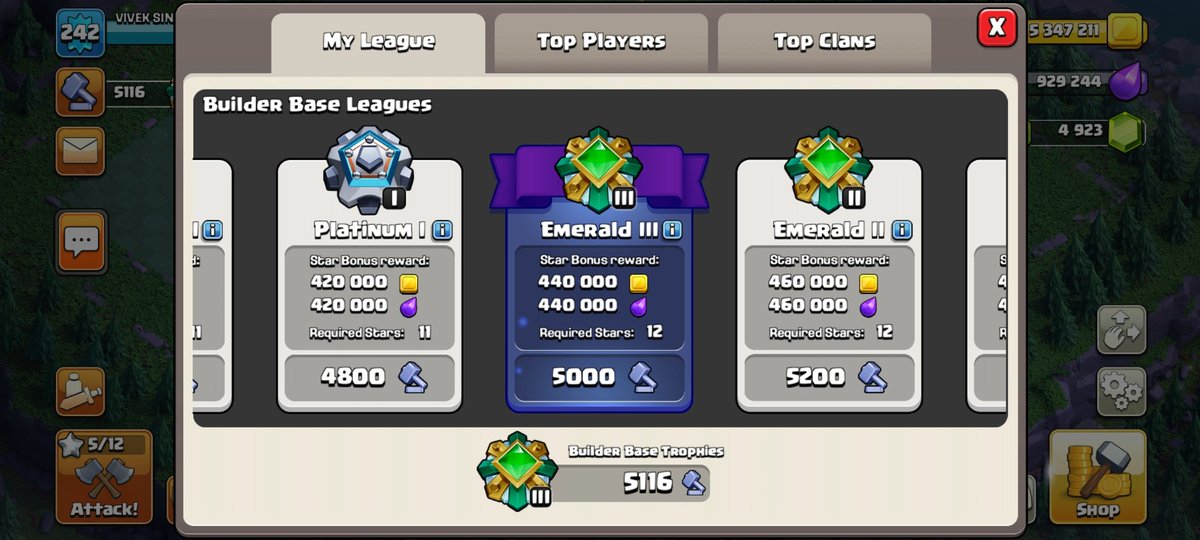 ClashWithVS_yt's tweet image. Emerald 3💎 to begin with...
Hyped🤩
#ClashofClans #BuilderBase