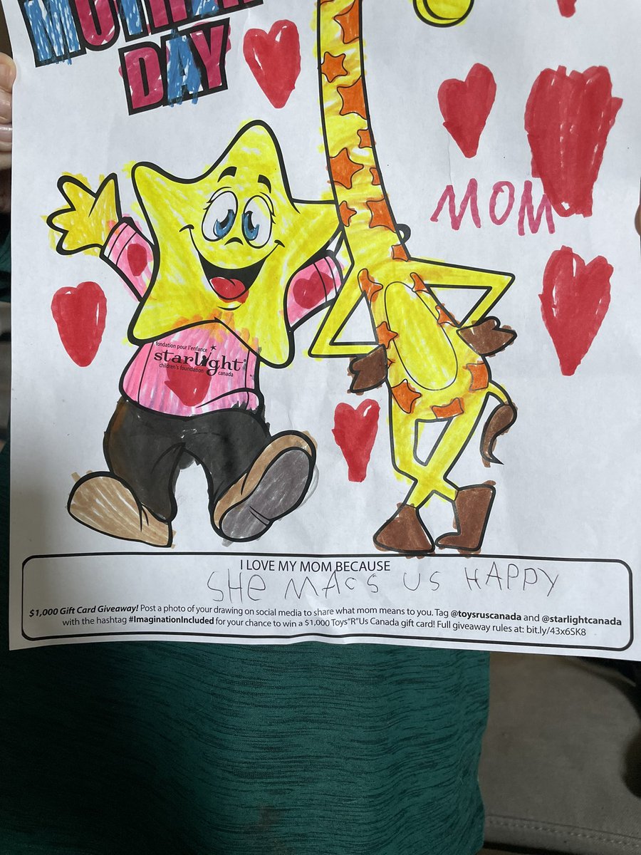 emkains's tweet photo. Hudson’s entry to the @toysruscanada @StarlightCanada colouring contest 💕 the boy who made me a mama. https://t.co/A2VdevUzz3