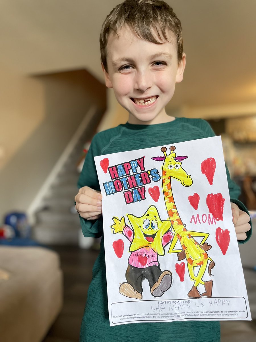 emkains's tweet photo. Hudson’s entry to the @toysruscanada @StarlightCanada colouring contest 💕 the boy who made me a mama. https://t.co/A2VdevUzz3