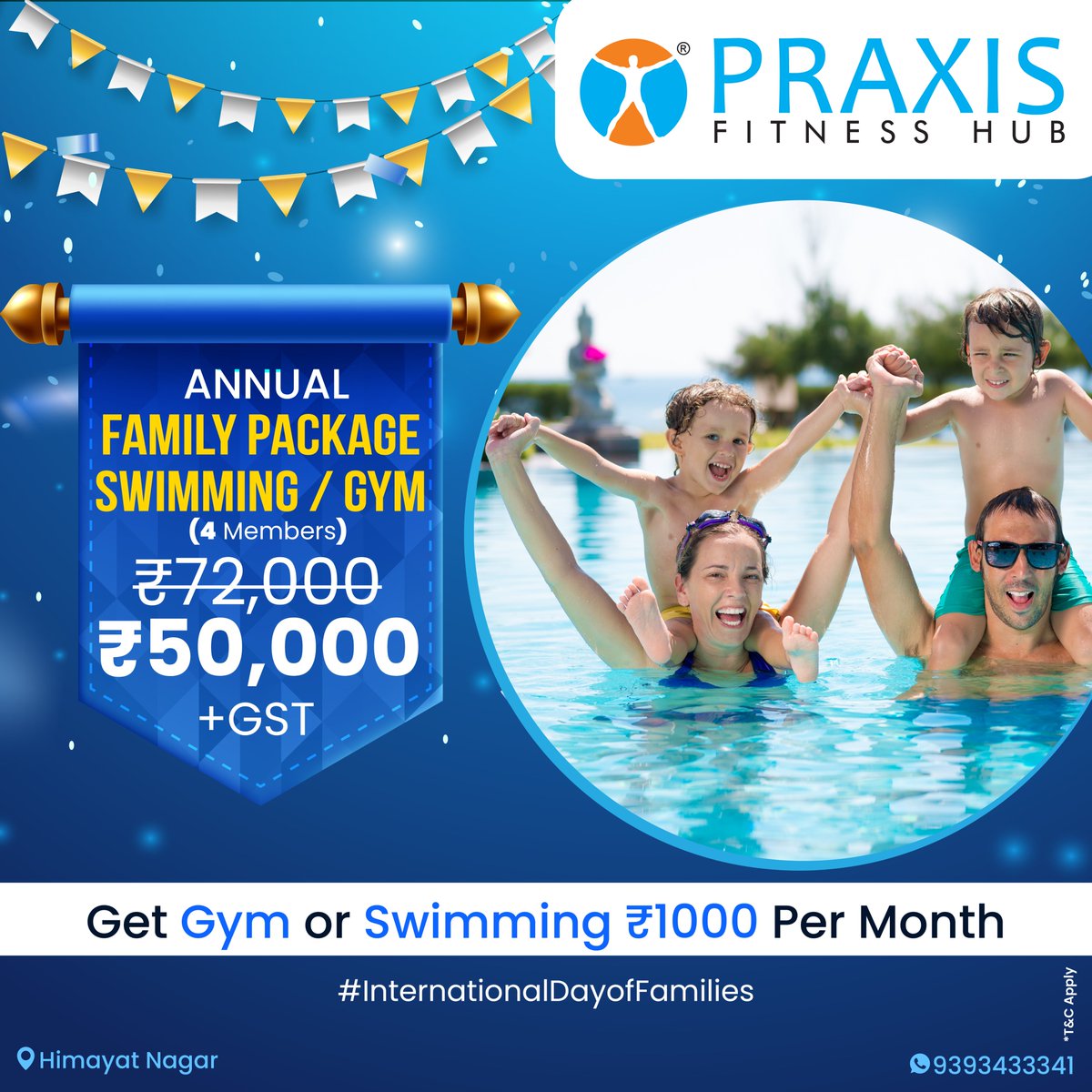 praxisfithub's tweet photo. Unleashing Happiness with Family Time!!

Reach us on https://t.co/BjSsOMoLhp

#praxis #fitness #fitnesshub #getfit #fitnessgoals #fitnessmotivation #fitnesslife #swimming #swimminglessons #football #loseweight #InternationalDayOfFamily #FamilyDay
Marketed By - @PixelarMedia https://t.co/DXGlfpNmx5