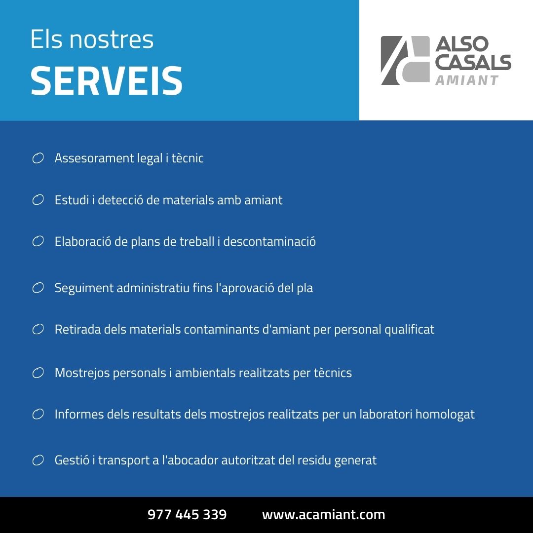 CasalsAlso's tweet photo. Tens amiant a la teva llar o lloc de treball i no saps què fer al respecte? 

🔹 Els nostres professionals especialitzats poden retirar l'amiant de manera segura i eficient, minimitzant qualsevol risc.

🔹 Contacta'ns avui mateix per a una retirada segura d'amiant. https://t.co/UfHuwhSQx5
