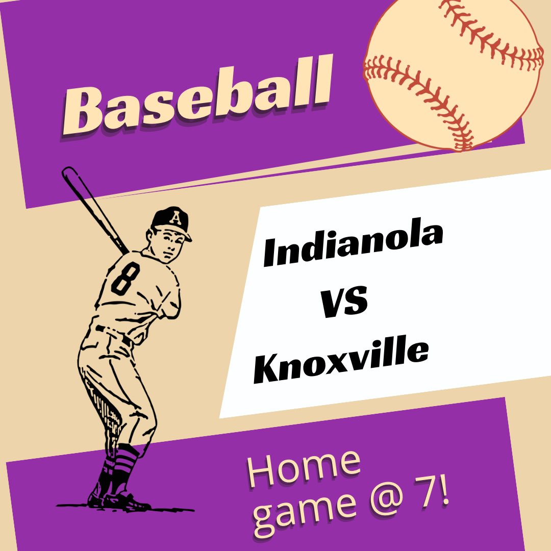 It’s the first home baseball game tonight at 7! Good luck boys!